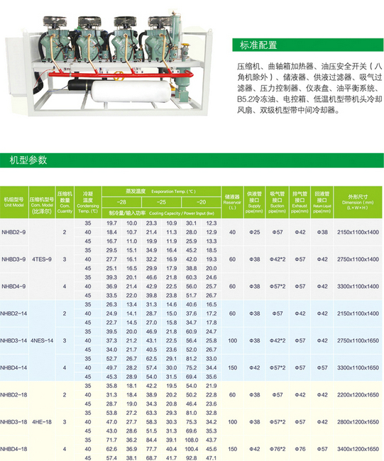 德国比泽泽低温活塞并联机组